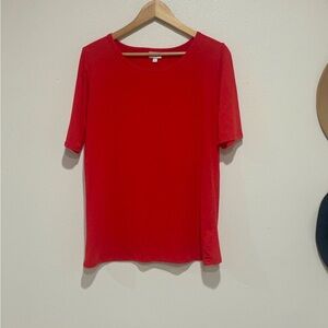 LuLaRoe Vibrant Red Short Sleeve Top